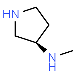 ChemSpider 2D Image | (R)-N-Methylpyrrolidin-3-amine | C5H12N2