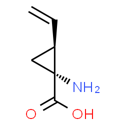 ChemSpider 2D Image | (1R,2S)-1-amino-2-vinylcyclopropanecarboxylic acid | C6H9NO2