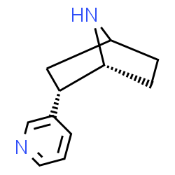 ChemSpider 2D Image | (1R,2S)-2-(3-Pyridinyl)-7-azabicyclo[2.2.1]heptane | C11H14N2