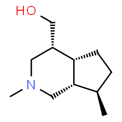 ChemSpider 2D Image | (4R,4aR,7R,7aS)-Octahydro-2,7-dimethyl-1H-cyclopenta[c]pyridine-4-methanol | C11H21NO