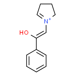 ChemSpider 2D Image | 1-[(Z)-2-Hydroxy-2-phenylvinyl]-3,4-dihydro-2H-pyrrolium | C12H14NO