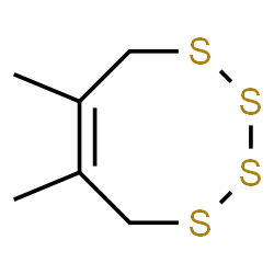 ChemSpider 2D Image | (6Z)-6,7-Dimethyl-5,8-dihydro-1,2,3,4-tetrathiocine | C6H10S4