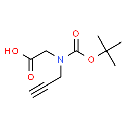 ChemSpider 2D Image | N-(tert-Butoxycarbonyl)-N-prop-2-in-1-ylglycin | C10H15NO4
