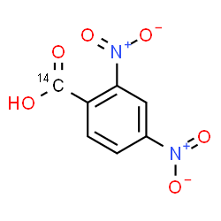 ChemSpider 2D Image | 2,4-Dinitro(~14~C)benzoic acid | C614CH4N2O6