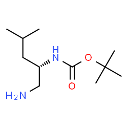 ChemSpider 2D Image | 2-Methyl-2-propanyl [(2S)-1-amino-4-methyl-2-pentanyl]carbamate | C11H24N2O2