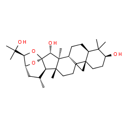 ChemSpider 2D Image | (1R,2R,3S,4R,7R,9S,12R,17R,18R,19R,21R,22S)-22-(2-Hydroxy-2-propanyl)-3,8,8,17,19-pentamethyl-23,24-dioxaheptacyclo[19.2.1.0~1,18~.0~3,17~.0~4,14~.0~7,12~.0~12,14~]tetracosane-2,9-diol | C30H48O5