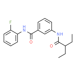 ChemSpider 2D Image | 3-[(2-Ethylbutanoyl)amino]-N-(2-fluorophenyl)benzamide | C19H21FN2O2