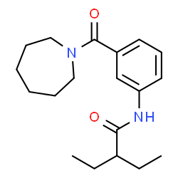 ChemSpider 2D Image | N-[3-(1-Azepanylcarbonyl)phenyl]-2-ethylbutanamide | C19H28N2O2