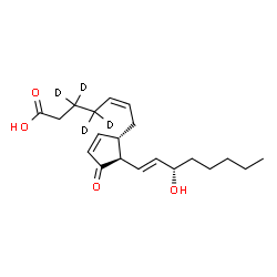 ChemSpider 2D Image | Prostaglandin J2-d4 | C20H26D4O4
