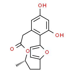 ChemSpider 2D Image | (11S)-3,5-Dihydroxy-11-methyl-10,17-dioxatricyclo[12.2.1.0~2,7~]heptadeca-1(16),2,4,6,14-pentaen-9-one | C16H16O5