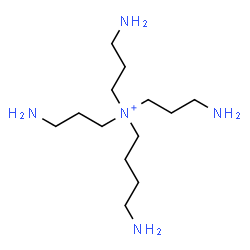 ChemSpider 2D Image | 4-Amino-N,N,N-tris(3-aminopropyl)-1-butanaminium | C13H34N5