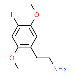 ChemSpider 2D Image | 2,5-DIMETHOXY-4-IODOPHENETHYLAMINE | C10H14INO2