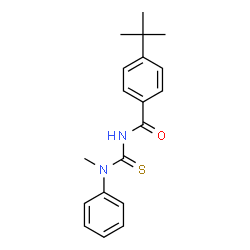 ChemSpider 2D Image | N-[Methyl(phenyl)carbamothioyl]-4-(2-methyl-2-propanyl)benzamide | C19H22N2OS