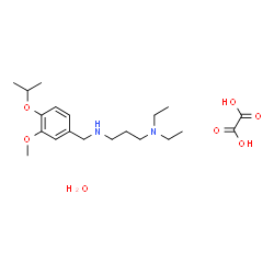 ChemSpider 2D Image | N,N-Diethyl-N'-(4-isopropoxy-3-methoxybenzyl)-1,3-propanediamine ethanedioate hydrate (1:1:1) | C20H36N2O7