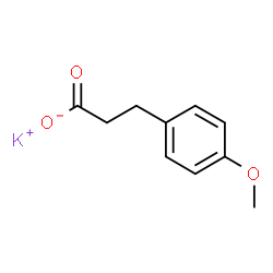 ChemSpider 2D Image | Potassium 3-(4-methoxyphenyl)propanoate | C10H11KO3