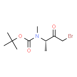 ChemSpider 2D Image | 2-Methyl-2-propanyl [(2S)-4-bromo-3-oxo-2-butanyl]methylcarbamate | C10H18BrNO3