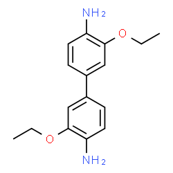 ChemSpider 2D Image | 3,3'-Diethoxy-4,4'-biphenyldiamine | C16H20N2O2