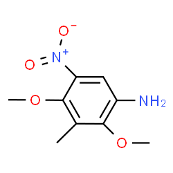 ChemSpider 2D Image | 2,4-Dimethoxy-3-methyl-5-nitroaniline | C9H12N2O4