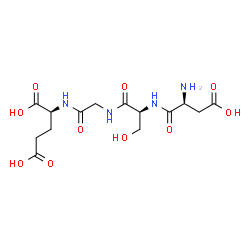 ChemSpider 2D Image | L-alpha-Aspartyl-L-serylglycyl-L-glutamic acid | C14H22N4O10