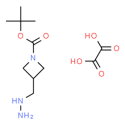 ChemSpider 2D Image | 2-Methyl-2-propanyl 3-(hydrazinomethyl)-1-azetidinecarboxylate ethanedioate (1:1) | C11H21N3O6