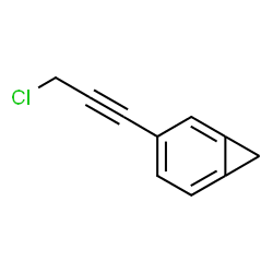 ChemSpider 2D Image | 3-(3-Chloro-1-propyn-1-yl)bicyclo[4.1.0]hepta-1,3,5-triene | C10H7Cl