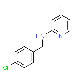 ChemSpider 2D Image | N-(4-Chlorobenzyl)-4-methyl-2-pyridinamine | C13H13ClN2