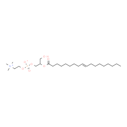 ChemSpider 2D Image | 3-Hydroxy-2-[(9E)-9-octadecenoyloxy]propyl 2-(trimethylammonio)ethyl phosphate | C26H52NO7P