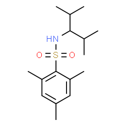 ChemSpider 2D Image | N-(2,4-Dimethyl-3-pentanyl)-2,4,6-trimethylbenzenesulfonamide | C16H27NO2S