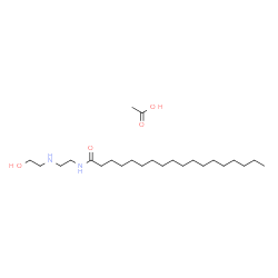 ChemSpider 2D Image | N-{2-[(2-Hydroxyethyl)amino]ethyl}octadecanamide acetate (1:1) | C24H50N2O4