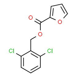 ChemSpider 2D Image | 2,6-Dichlorobenzyl 2-furoate | C12H8Cl2O3