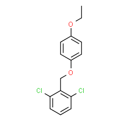 ChemSpider 2D Image | 1,3-Dichloro-2-[(4-ethoxyphenoxy)methyl]benzene | C15H14Cl2O2