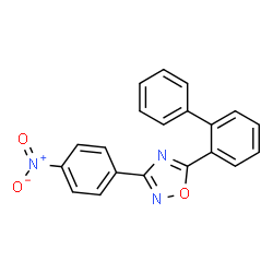 ChemSpider 2D Image | 5-(2-Biphenylyl)-3-(4-nitrophenyl)-1,2,4-oxadiazole | C20H13N3O3