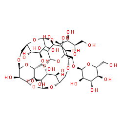 ChemSpider 2D Image | CSID:8460167 | C36H60O30