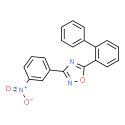 ChemSpider 2D Image | 5-(2-Biphenylyl)-3-(3-nitrophenyl)-1,2,4-oxadiazole | C20H13N3O3