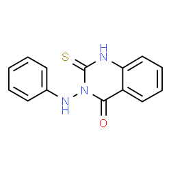 ChemSpider 2D Image | 3-anilino-2-mercaptoquinazolin-4(3H)-one | C14H11N3OS