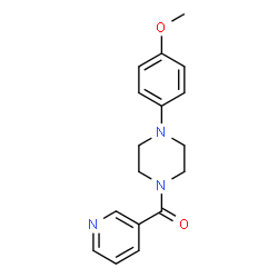 ChemSpider 2D Image | [4-(4-Methoxyphenyl)-1-piperazinyl](3-pyridinyl)methanone | C17H19N3O2
