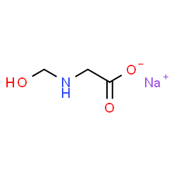 ChemSpider 2D Image | sodium hydroxymethylglycinate | C3H6NNaO3