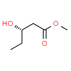 ChemSpider 2D Image | Methyl (3S)-3-hydroxypentanoate | C6H12O3