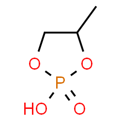 ChemSpider 2D Image | 4-Methyl-1,3,2-dioxaphospholan-2-ol 2-oxide | C3H7O4P