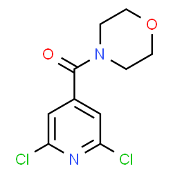 ChemSpider 2D Image | (2,6-Dichloro-4-pyridinyl)(4-morpholinyl)methanone | C10H10Cl2N2O2
