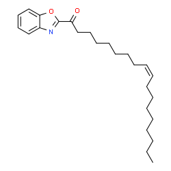 ChemSpider 2D Image | (9Z)-1-(1,3-Benzoxazol-2-yl)-9-octadecen-1-one | C25H37NO2