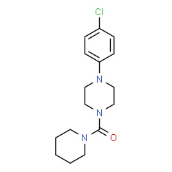ChemSpider 2D Image | [4-(4-Chlorophenyl)-1-piperazinyl](1-piperidinyl)methanone | C16H22ClN3O