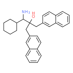 ChemSpider 2D Image | 1-Amino-1-cyclohexyl-3-(2-naphthyl)-2-(2-naphthylmethyl)-2-propanol | C30H33NO
