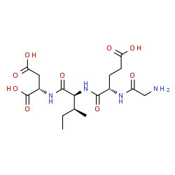 ChemSpider 2D Image | Glycyl-L-alpha-glutamyl-L-isoleucyl-L-aspartic acid | C17H28N4O9