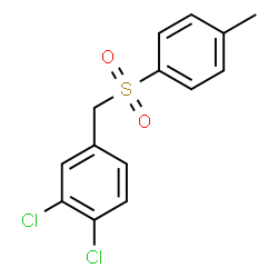 ChemSpider 2D Image | 1,2-Dichloro-4-{[(4-methylphenyl)sulfonyl]methyl}benzene | C14H12Cl2O2S