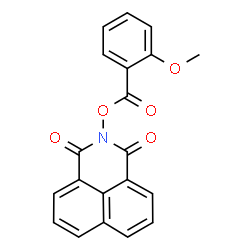 ChemSpider 2D Image | 2-[(2-Methoxybenzoyl)oxy]-1H-benzo[de]isoquinoline-1,3(2H)-dione | C20H13NO5