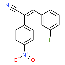 ChemSpider 2D Image | (2E)-3-(3-Fluorophenyl)-2-(4-nitrophenyl)acrylonitrile | C15H9FN2O2