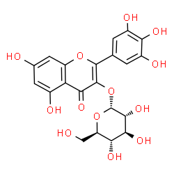 ChemSpider 2D Image | myricetin 3-O-alpha-D-glucopyranoside | C21H20O13