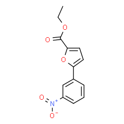 ChemSpider 2D Image | Ethyl 5-(3-nitrophenyl)-2-furoate | C13H11NO5