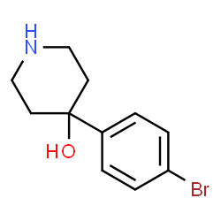 ChemSpider 2D Image | 4-(4-Bromophenyl)-4-piperidinol | C11H14BrNO